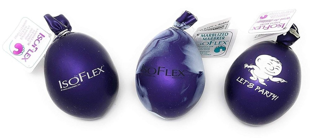 IsoFlex Stress Relief Massage Therapy Balls with Micro Beads Bundle - Classic...