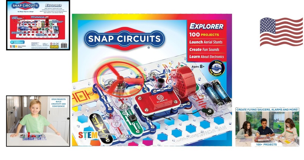 Unleash Creativity with Jr. SC-100 Electronics Exploration Kit - 100+ Projects