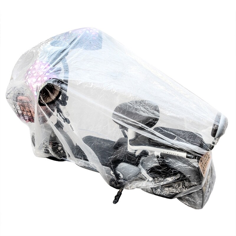 Motorcycle Cover Disposable Transparent Protector Covers Waterproof Dustproof