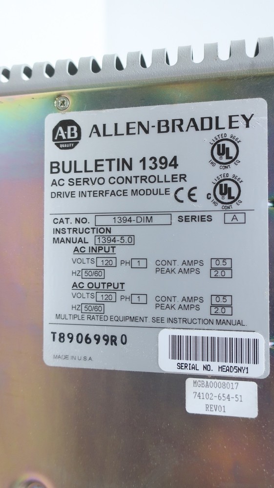 Genuine Allen Bradley 1394-DIM Drive Interface Module Ser A