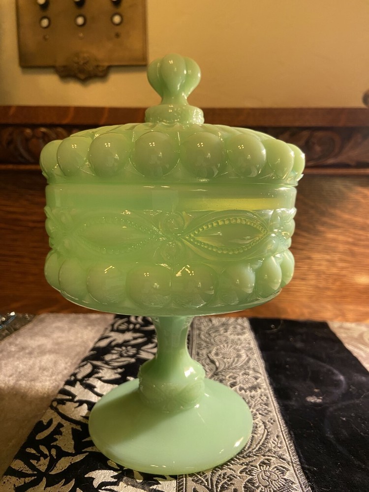 JADITE JUNKIES’ EXCLUSIVE EYE WINKER COVERED CANDY DISH
