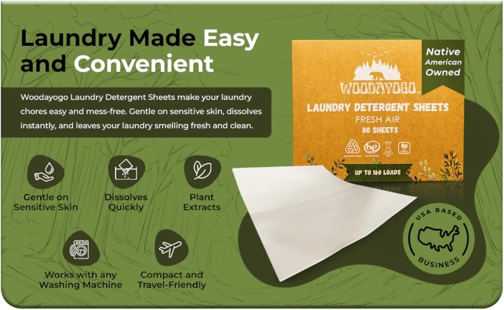 Laundry Deternt Sheets – Eco-Friendly, Hypoallernic, Plant-Based