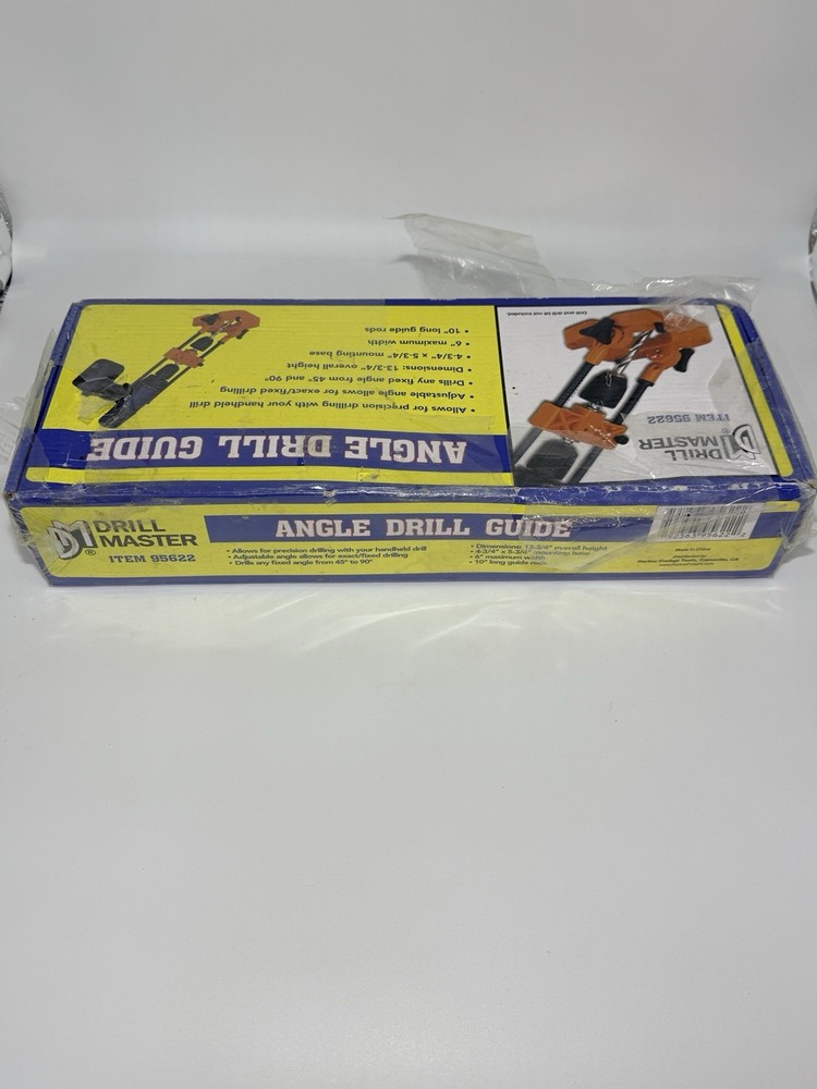 Drill Master Angle Drill Guide Adjustable Portable – New Open Box