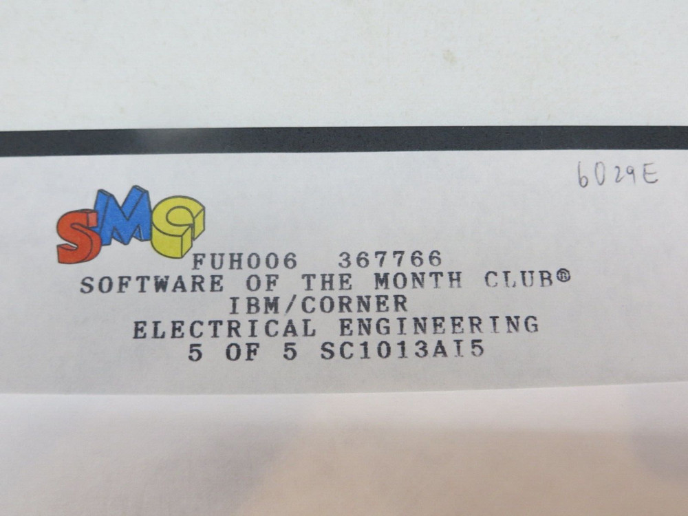 5.25" Floppy Disks SMC IBM/CORNER ELECTRICAL ENGINEERING software discs