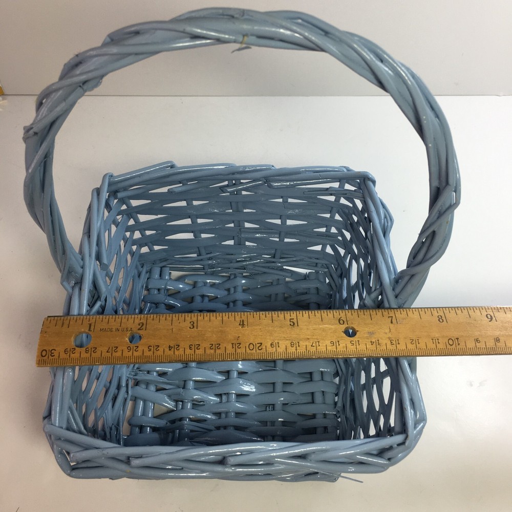 Basket - EASTER Basket - Square Blue 9.5 x 7.5 in Square