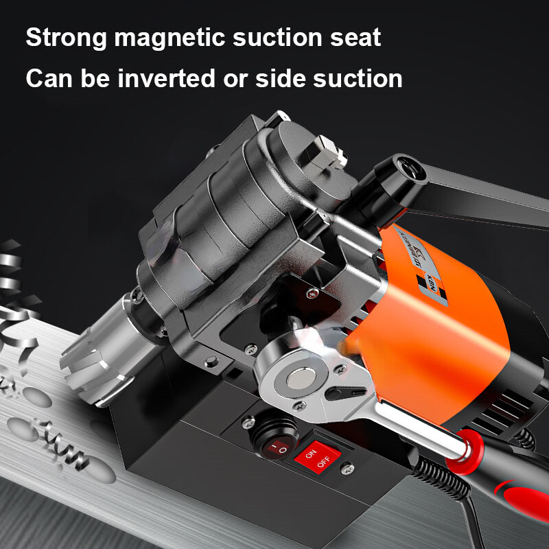 Electric Magnetic Drill Powerful Magnetic Base Drill Horizontal Bench Drilling