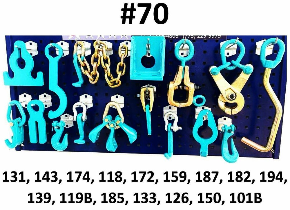 SET#70 - 16 PIECE HEAVY DUTY AUTO BODY FRAME MACHINE CLAMPS SET & PULLING TOOLS