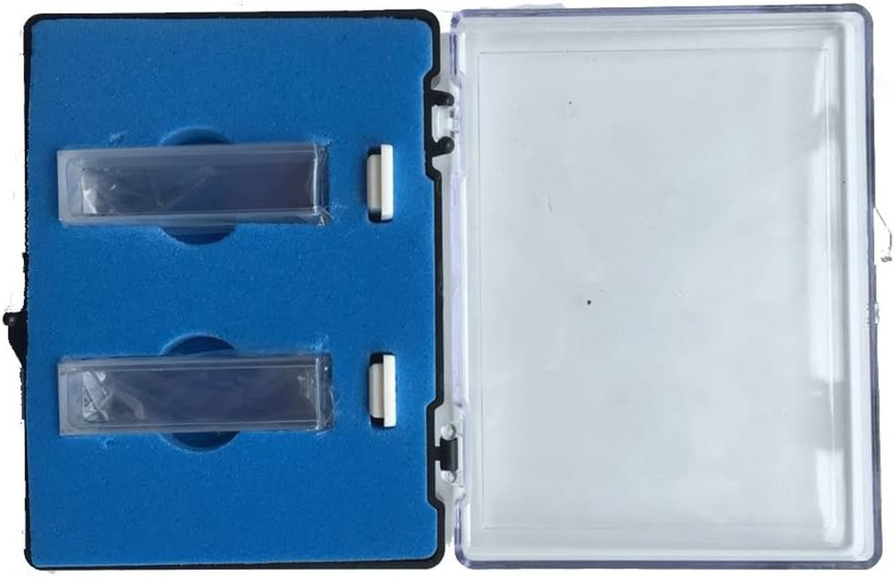 Quartz Cuvette, 2 pcs Standard 10mm 3.5ml Spectrometer Cell (Right Angle)