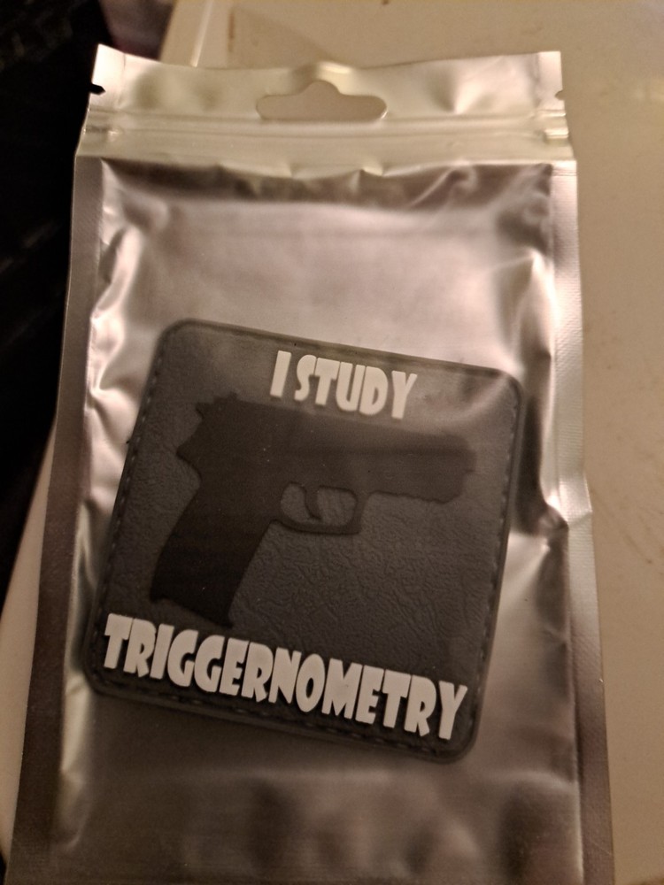 5ive Star Gear PVC Morale Patch-Hook & Loop- "I Study Triggernometry" - 2" X 2"