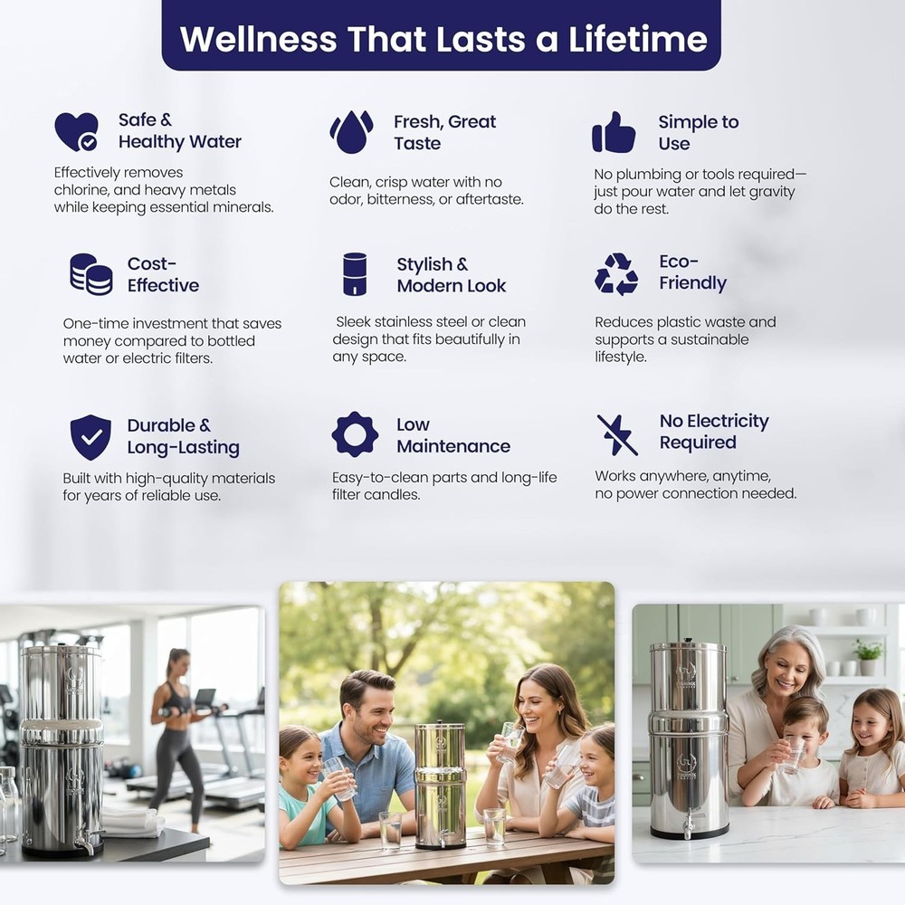 Berkey Phoenix Gravity NSF Certified Water Filter Authorized Dealer 2-Pack