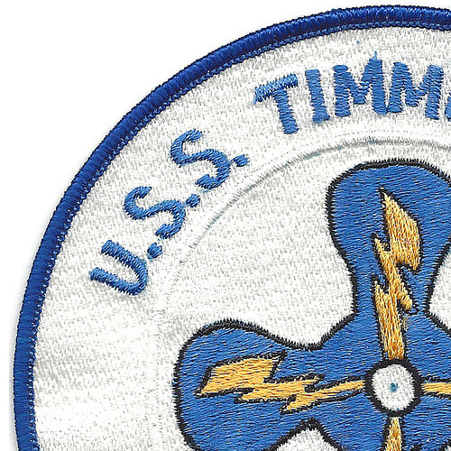 USS Timmerman DD-828 Destroyer Ship Patch