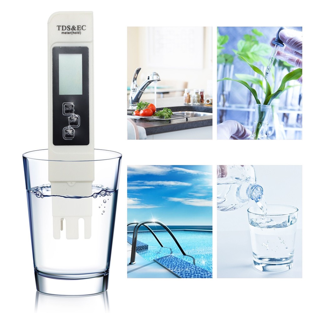 1 PC Multi-function TDS Meter Digital Tester Water Quality TestingTool 0-9999ppm