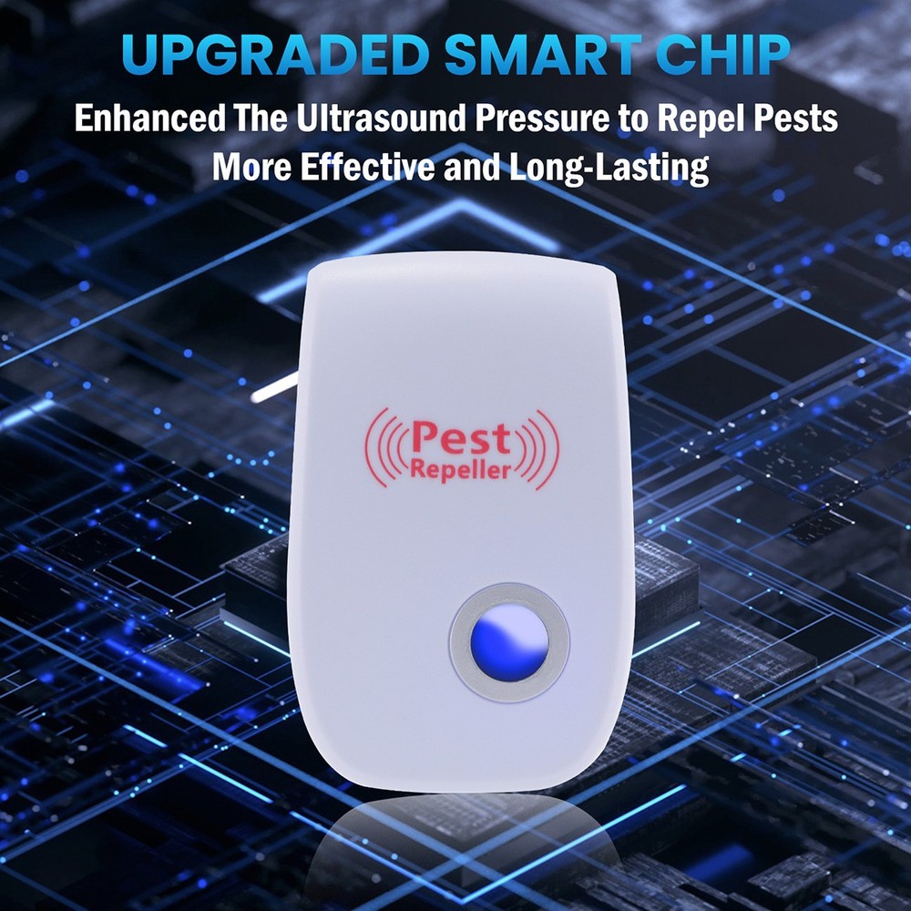 Ultrasonic Pest Repeller Plug in - Electronic Insect Mice Bug Control Defender