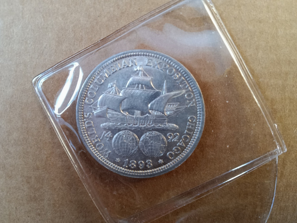 1893 columbian exposition silver half dollar