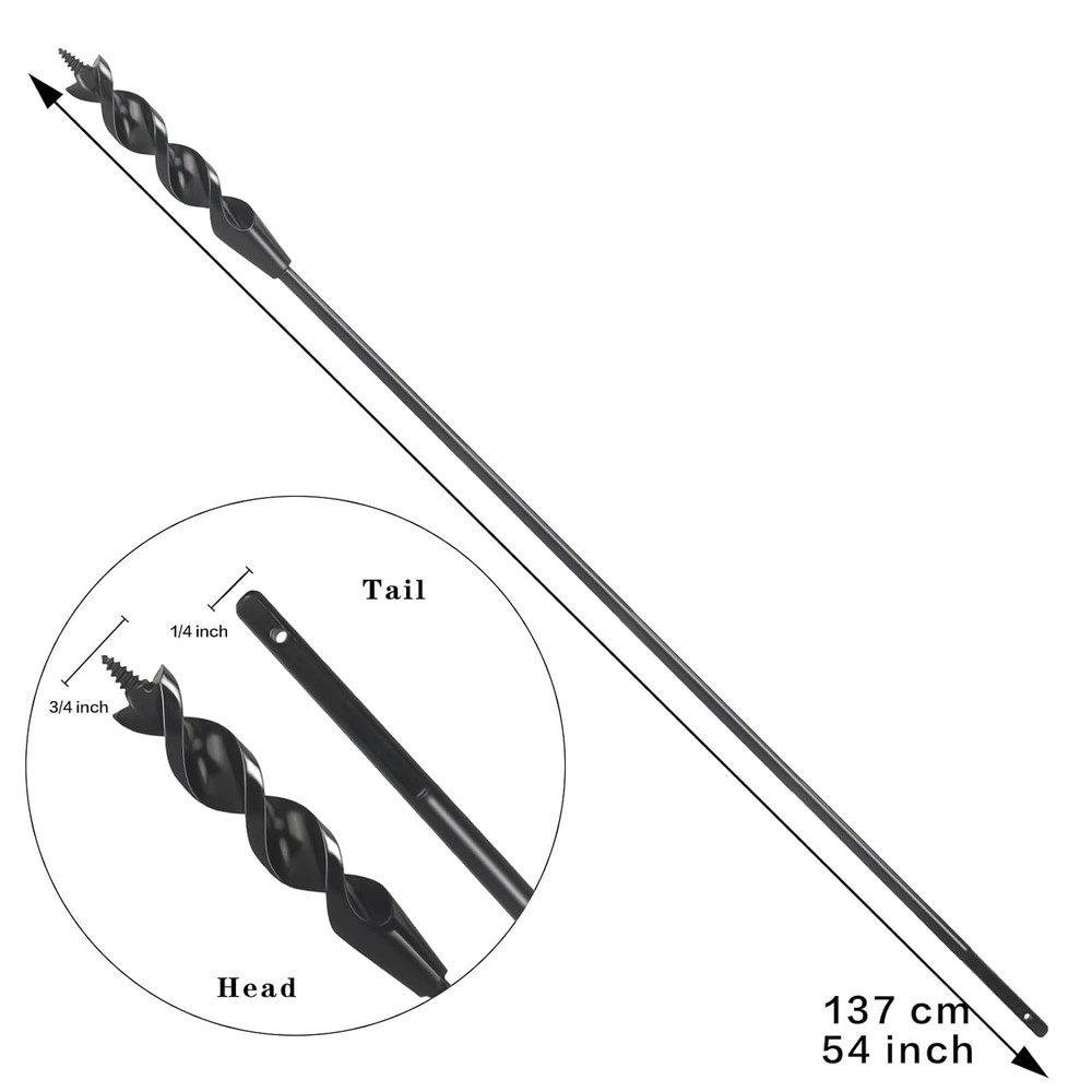 Flexible Drill Bit for Wire Pulling with Guide Ball Kit,3/4 54 in. (4.5 FT)