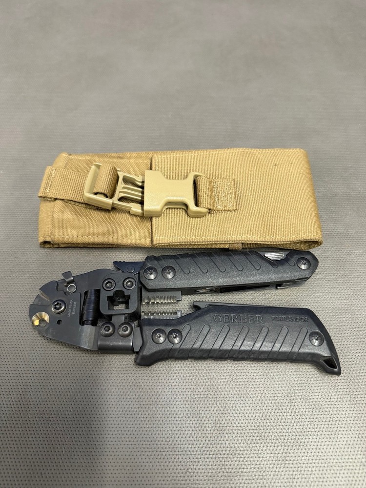 Gerber Tools Cable Dawg Telecom Install Multitool With Tan Pouch