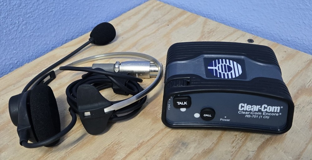 CLEAR-COM RS-701 ( 1 CH )  W/INTERCOM HEADSET (INV05 - BINA001B)