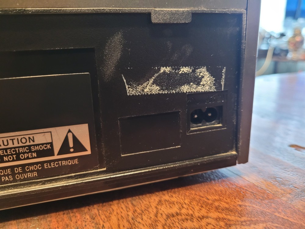 Technics Stereo Double Cassette Deck RS-D190W High Speed Editing Tested Working