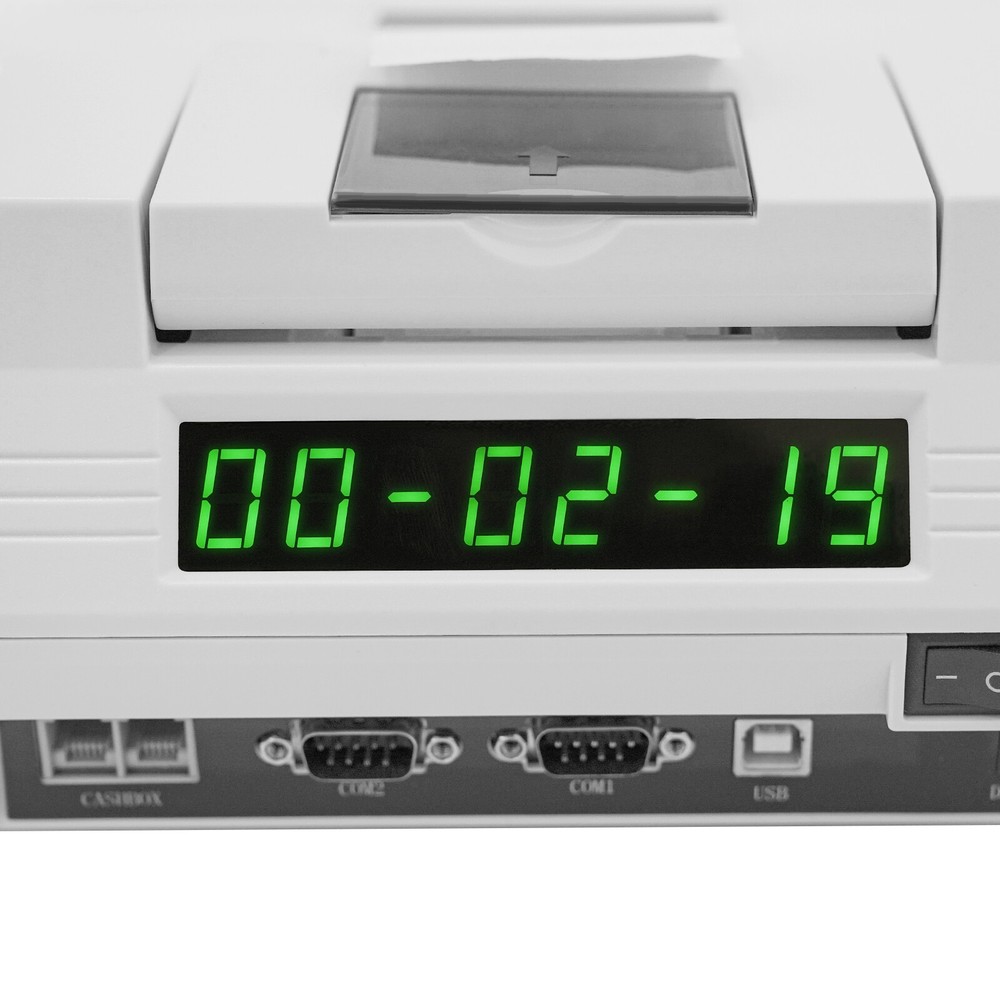 Compact Electronic Cash Register with 40 Keys and Versatile POS Features