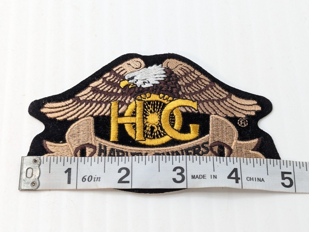 Harley Owners Group Patch Hog Harley Davidson 4.75" Iron-on Patch