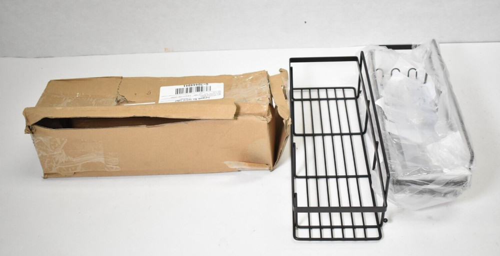 2 Pack Shower Caddy Adhesive Shelf No Drilling Rust Proof Matte Black Bathroom