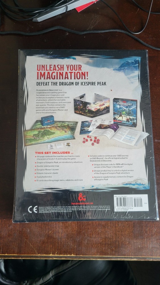 Dungeons & Dragons Essentials Kit D&D Boxed Set Complete