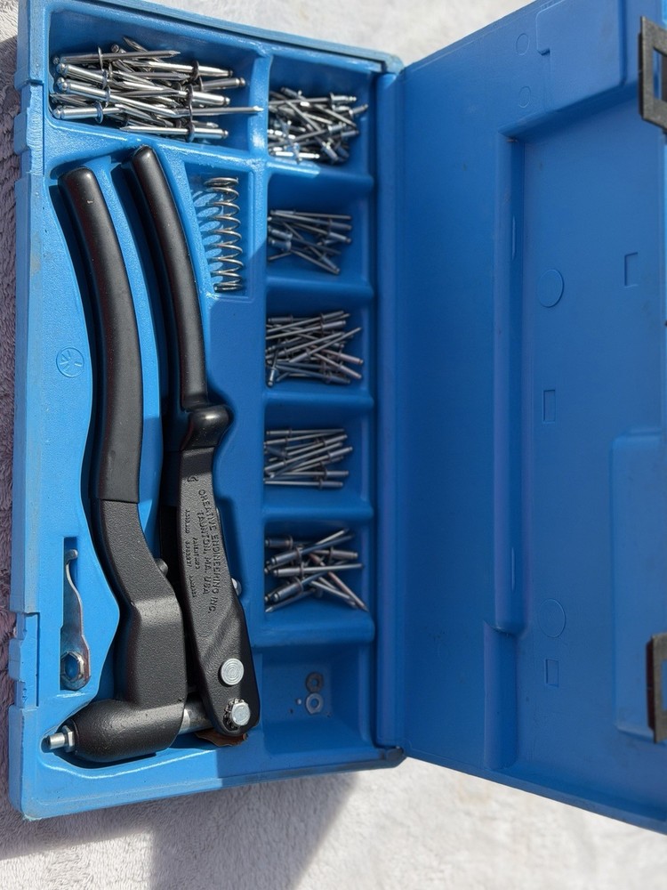 Creative Engineering Pop Rivet Gun Kit w/ Assorted Rivets Case USA