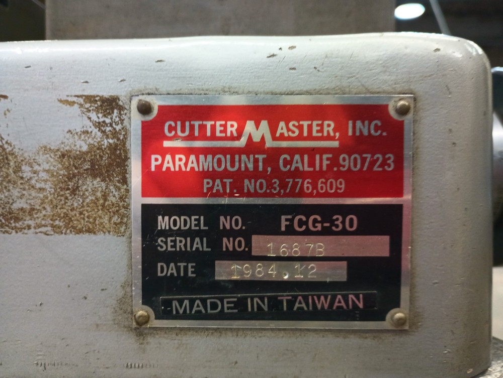 Cutter Master FCG-30 - Tool Grinder/ End Mill Sharpener