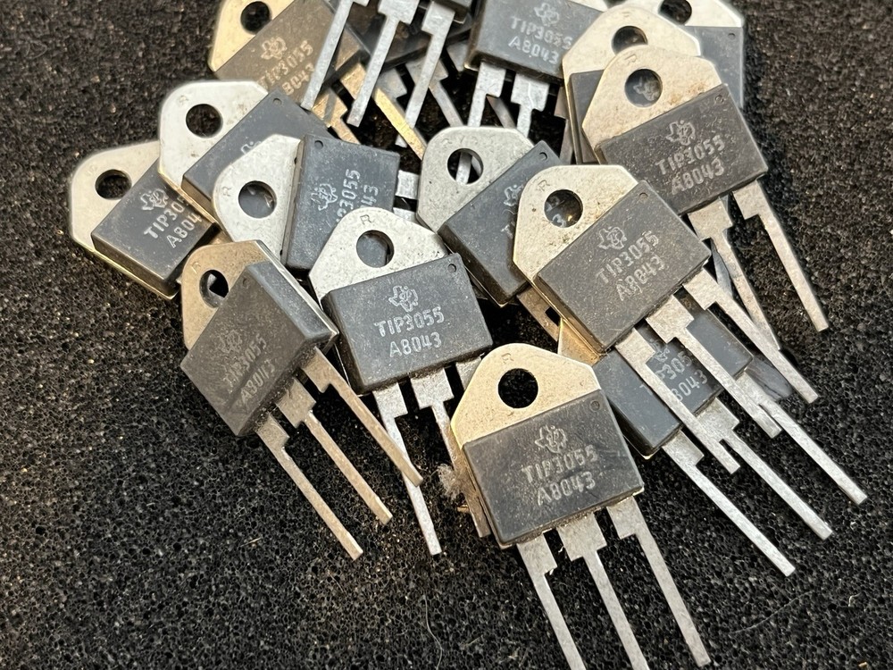(2 Pieces) NOS Texas Instruments TIP3055 Transistors