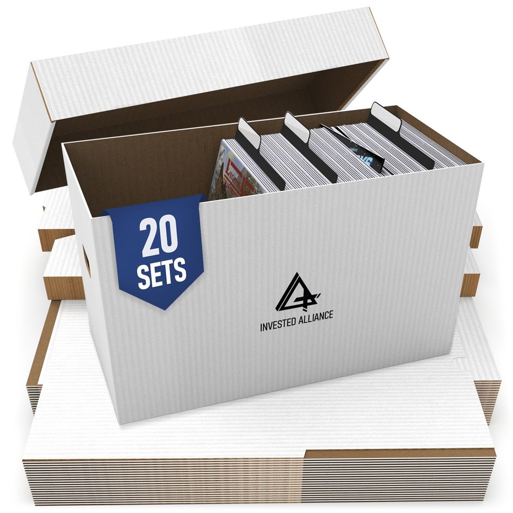 Short Comic Box for 150-175 Comics | Durable Corrugated Cardboard Storage Boxes