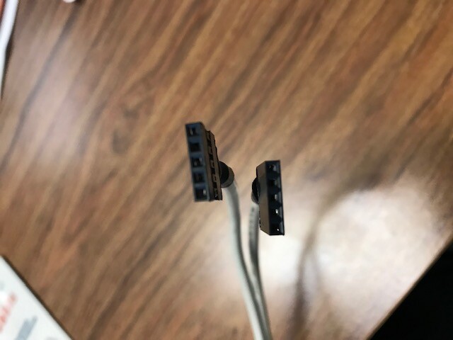Dual USB to motherboard Cable and backplane