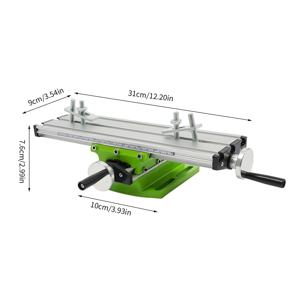 Cross Slide Drill Press Bench Axis Mill Machine Work Table Compound Vise Vice