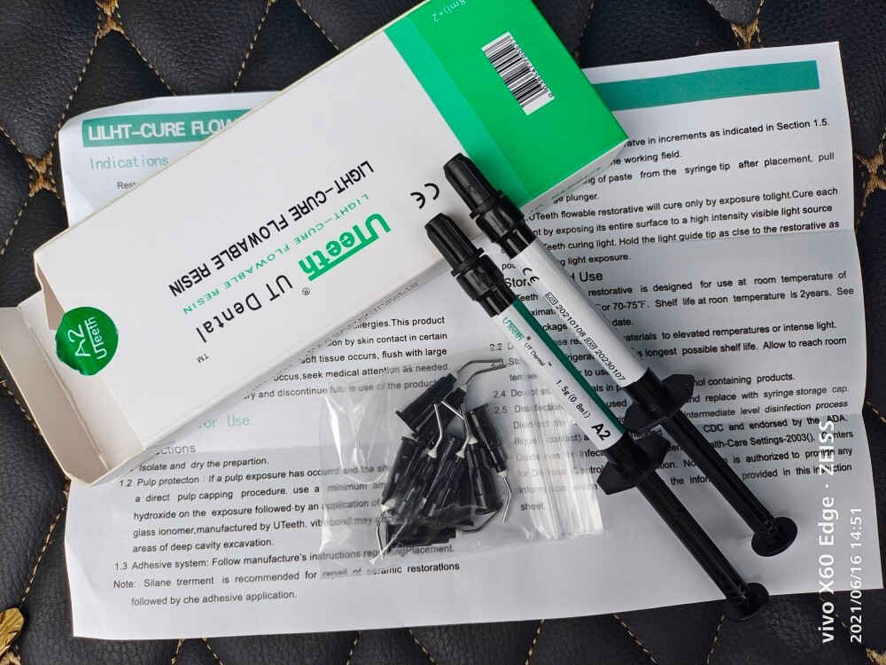 Dental Composite Resin Flowable Light Cure Flow Etch Gel Etching Bond Adhesive