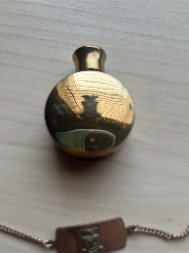 Refillable Perfume Bottle w/Chain - Vintage