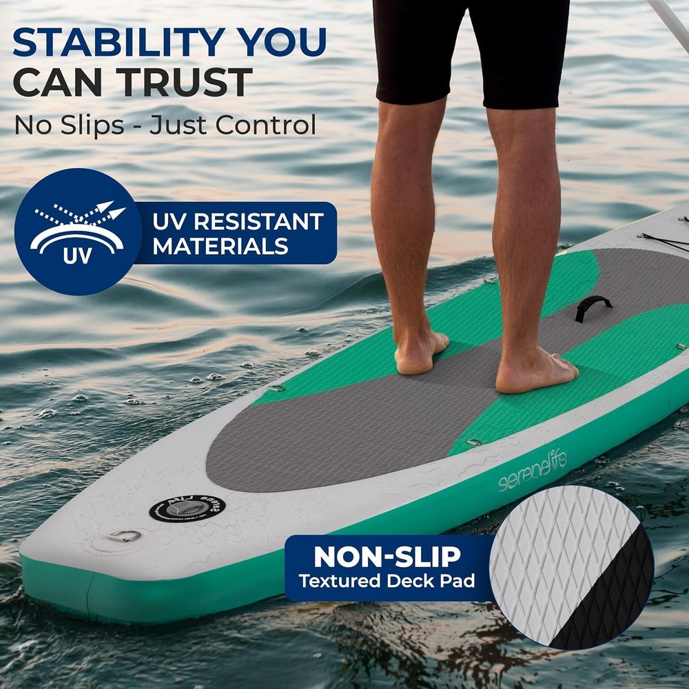 Easy-to-Setup Inflatable SUP Board - Ultimate Stability