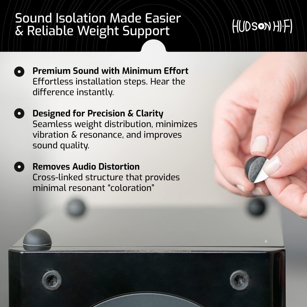 Platinum Silicone Speaker Isolation Pads - Elevate Your Audio Experience, 8-Pack