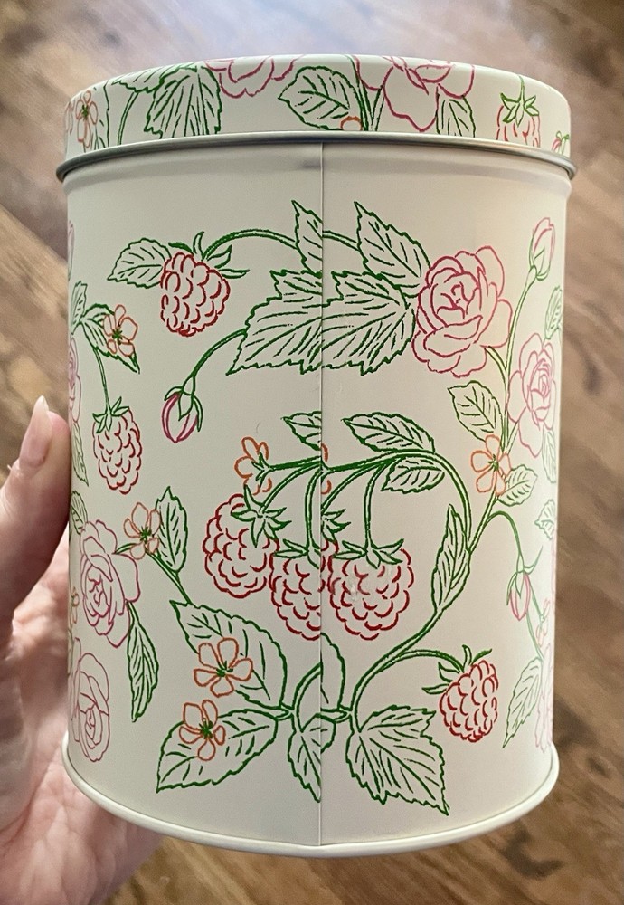 EMPTY KATE SPADE x TARGET RASPBERRY ROSE Tin Canister storage