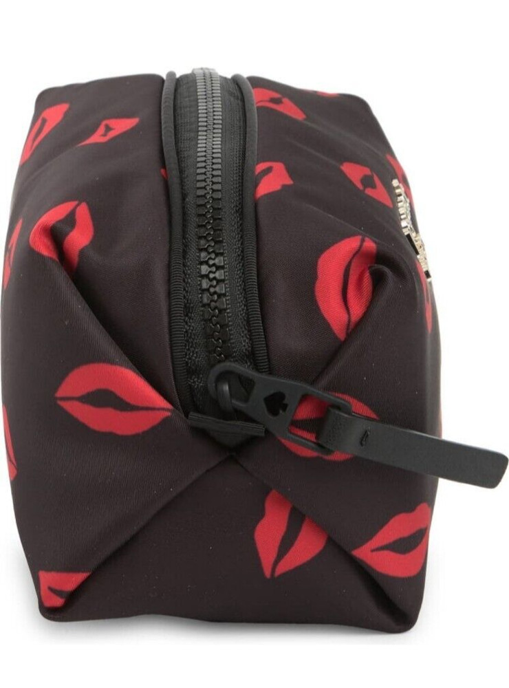 kate spade- Little Better- Everything Puffy- Medium Cosmetics Case- Black- NWT