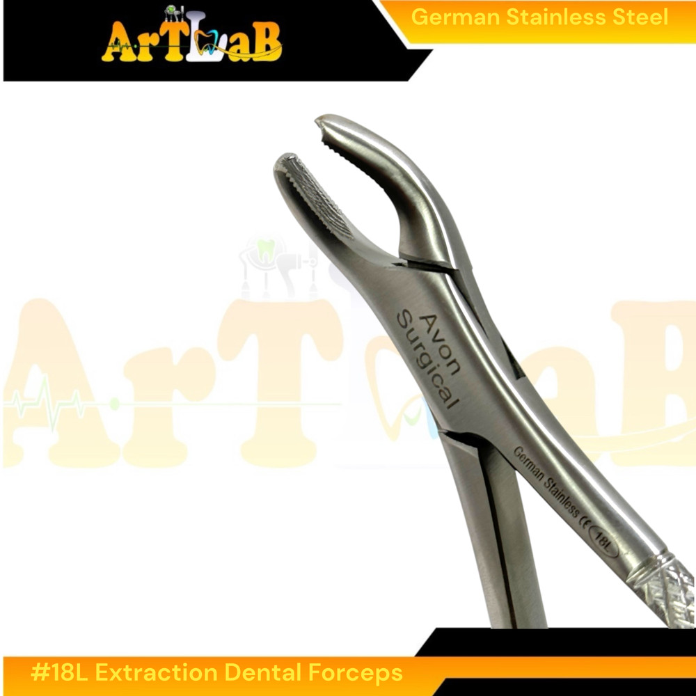 2PK - Upper Molar 1st & 2nd Extraction Forceps, Left & Right #18L + #18R