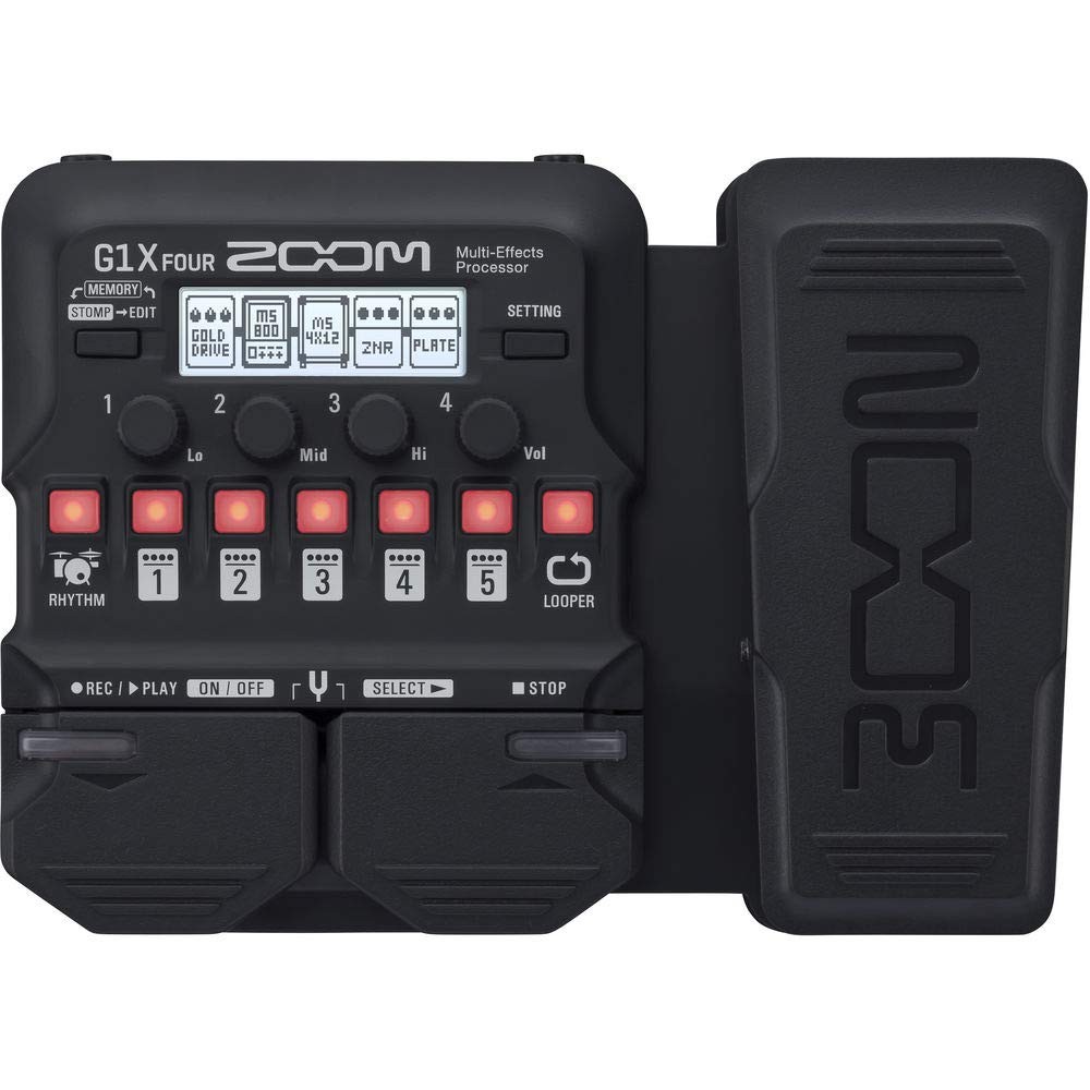 Zoom G1X Four Guitar Effects Processor (Built-In Expression Pedal) with...