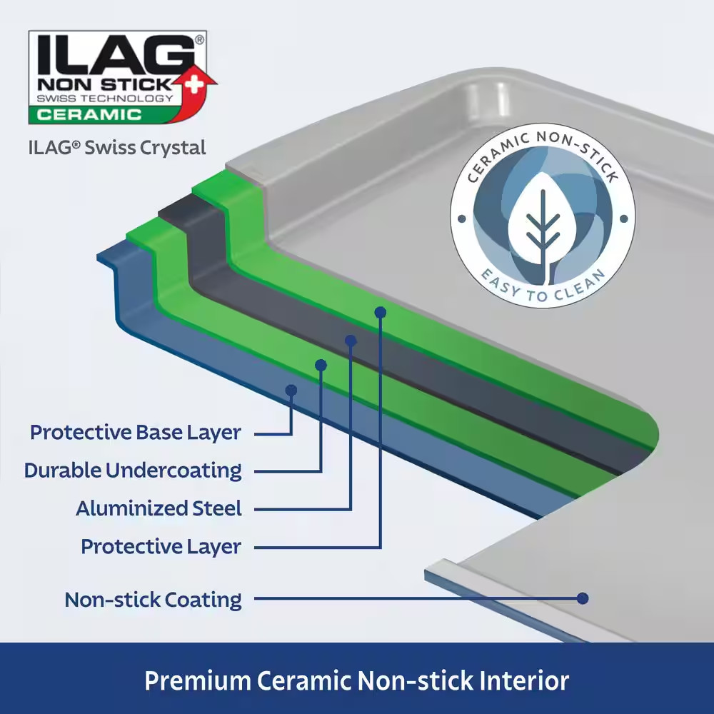 Rise 6-Piece Ceramic Non-Stick Bakeware Set