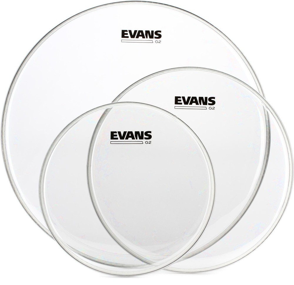 Evans G2 Tom Pack - 10", 12", 16" - Clear