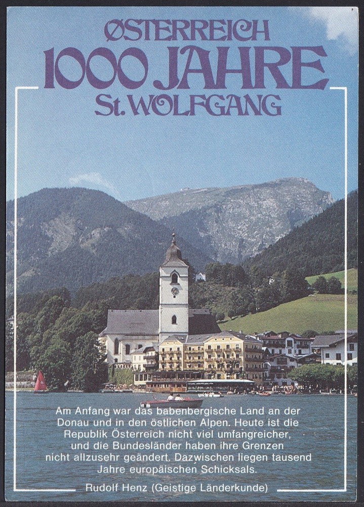 BPC0101 Balloon Post Card, Austria, St. Wolfgang - Strobl