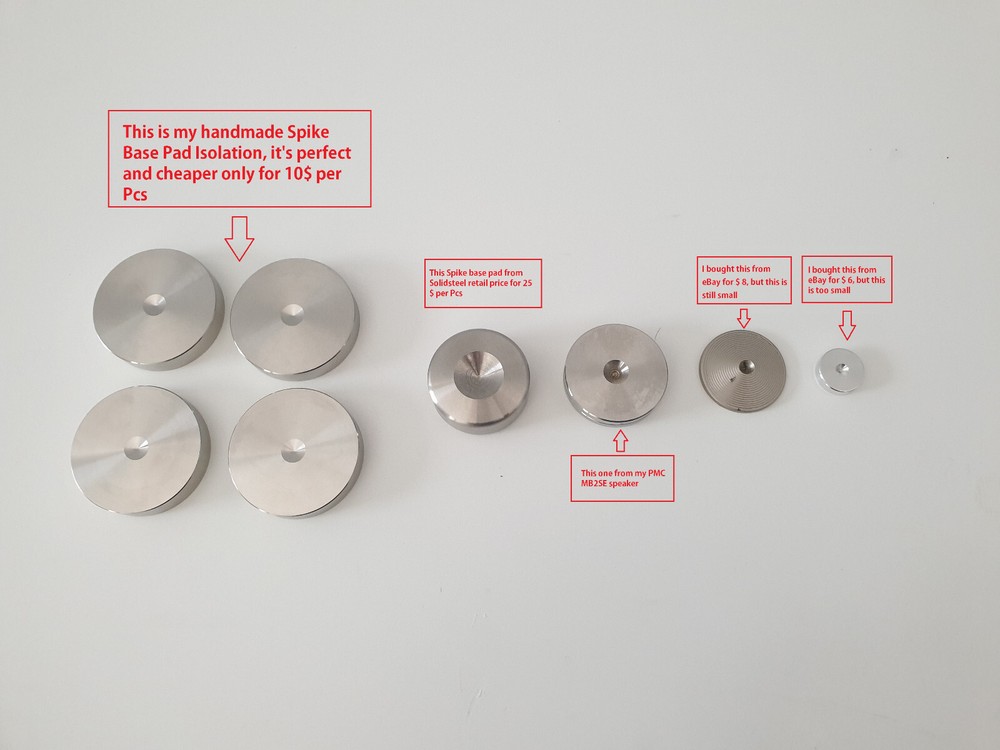 4Pcs Spike Base Pad Isolation for any Speaker