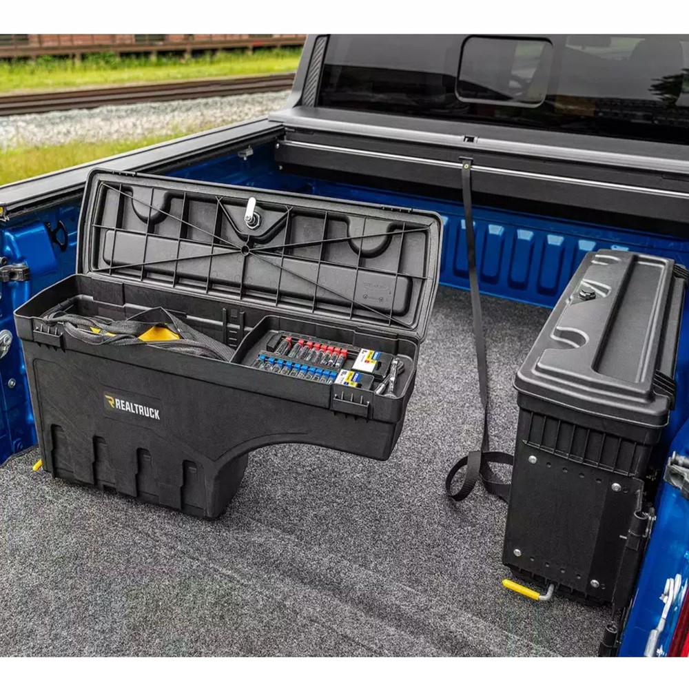 UnderCover Swing Case Left/Right Bed Toolbox for Silverado Sierra 2500HD 3500HD