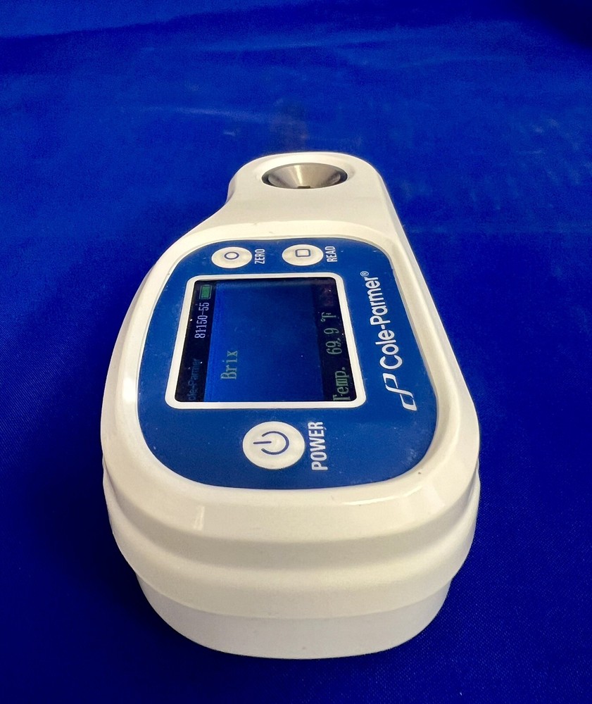 WORKING Cole-Parmer 81150-55 Digital Refractometer, 0 - 85% Brix