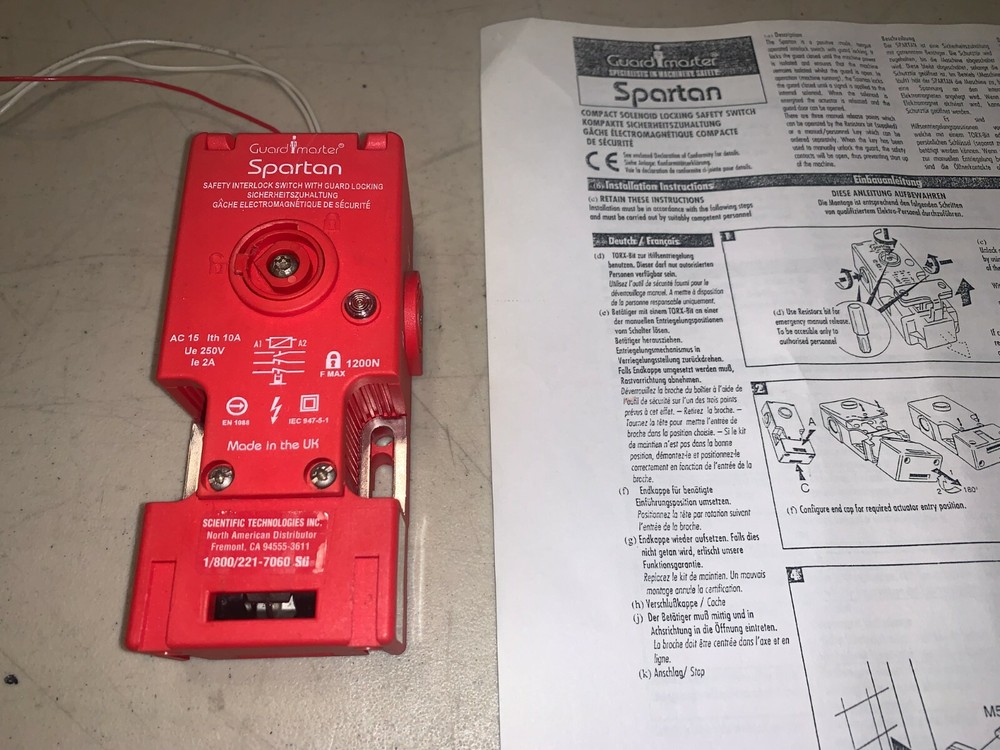 GuardMaster Spartan 36001 Locking Safety Switch