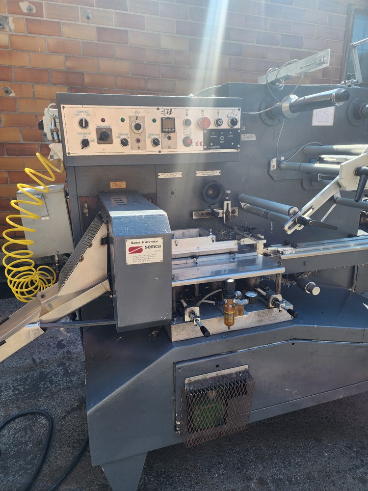SEMCA HORIZONTAL HIGH SPEED WRAPPING MACHINE MODEL 90