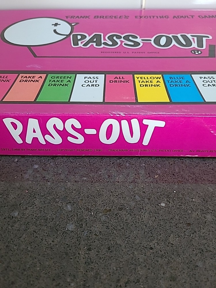 2 x 1990 Versions Pass Out Board Game by Frank Bresee Both COMPLETE