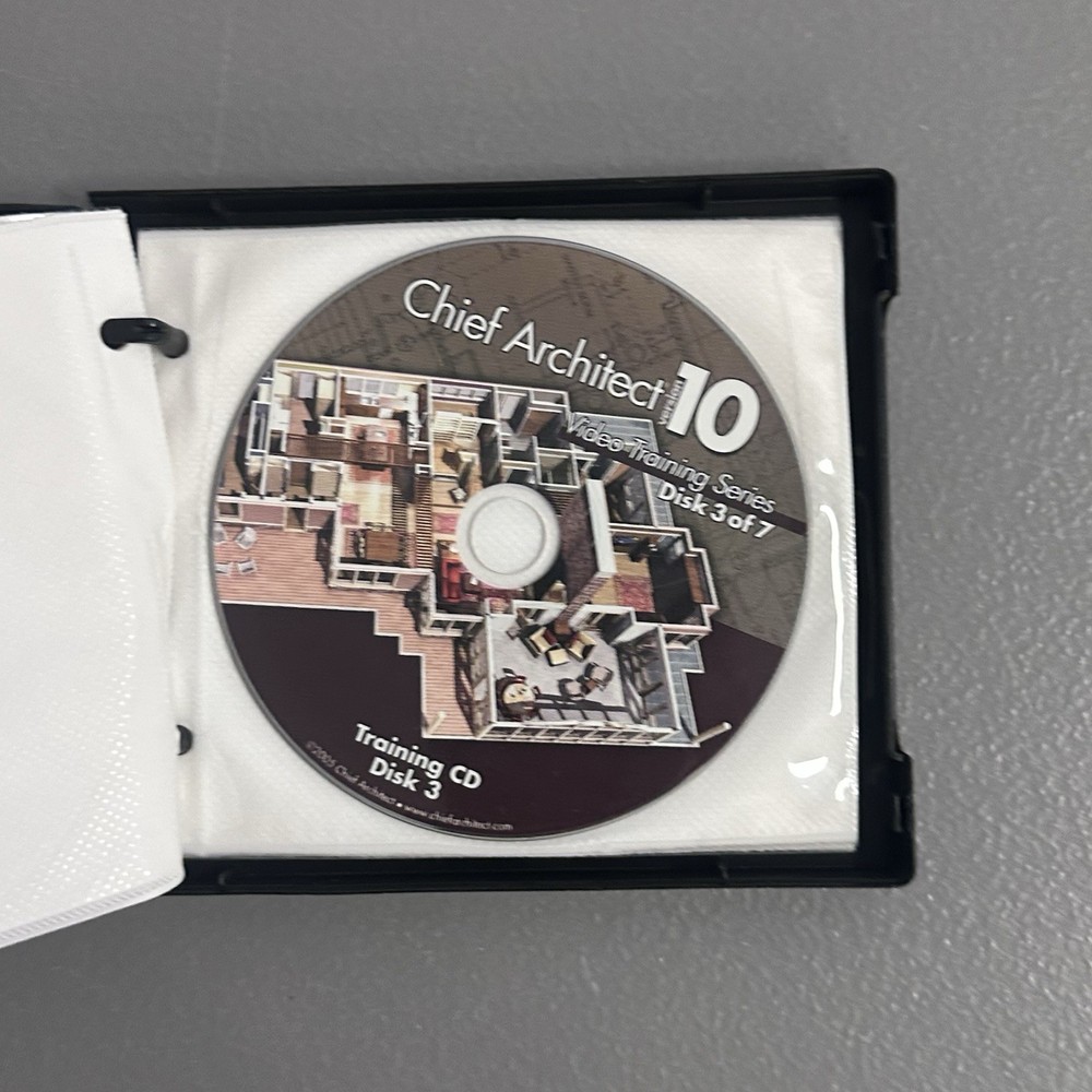 Chief Architect 10 Professional Design Drafting Software Training CD ROM SET